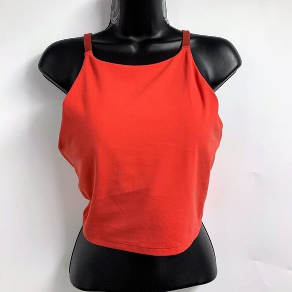 Athleta Women's Intention‎ Crop Sports Bra Lychee Cutout Adjustable Straps SZ S - Picture 1 of 11